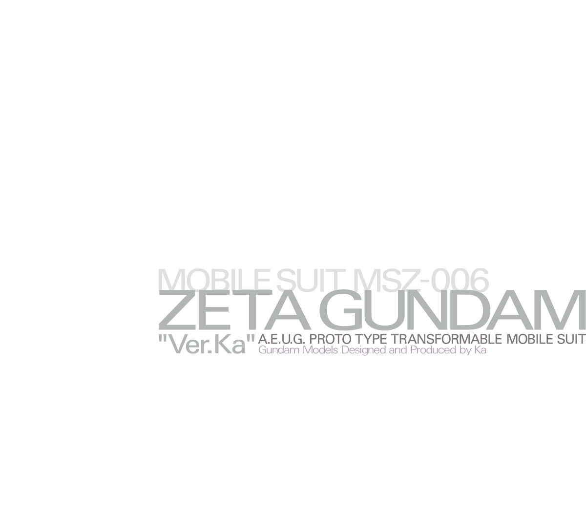 MG 1/100 ZETA GUNDAM Ver.Ka