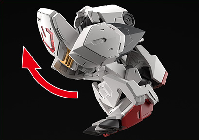 The legs have moving and interlocking gimmicks!